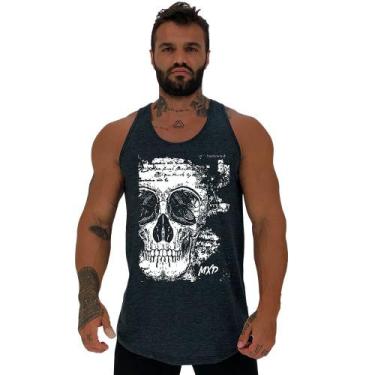Imagem de Regata Longline Estampada Masculina MXD Conceito Caveira Escrita, Graf