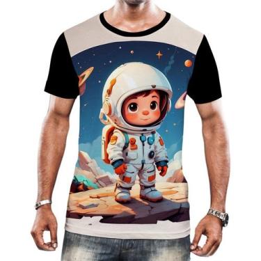 Imagem de Camisa Camiseta Crianças Astronautas Planetas Galáxias 2 - Enjoy Shop,