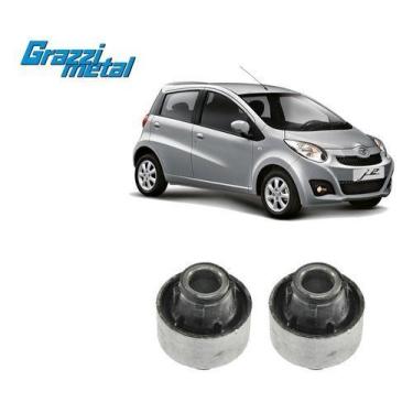 Imagem de 2 Bucha Maior Bandeja Balança Dianteira Leque Jac J2 2013/. - QualyKit