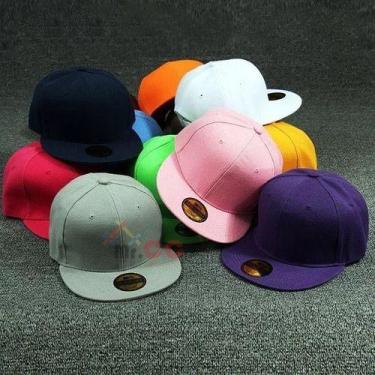 Imagem de 5 Boné Aba Reta Liso Regulador Snapback Bordar Personalizar - oem