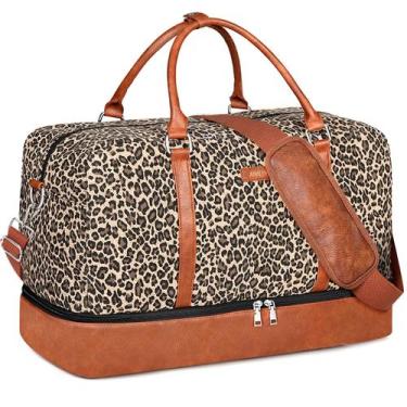 Imagem de Bolsa Weekender IBFUN 21L para Mulheres - Compartimento para Sapatos