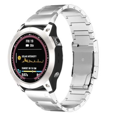 Imagem de Pulseira de Titânio LDFAS para Relógios Fenix 8/7X/6X/5X Plus - Prata