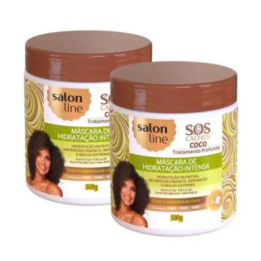 Imagem de Kit 2 Und Máscara Capilar Salon Line Sos Coco 500g