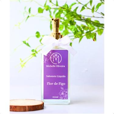 Imagem de Sabonete Líquido Artesanal Flor de Figo 250ml – Para mãos e corpo, Perfumado e Hidratante, Ideal para Lavabo