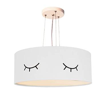 Imagem de Lustre Pendente Infantil Olhinho Cúpula 40x15 2E27 Cor: Branco