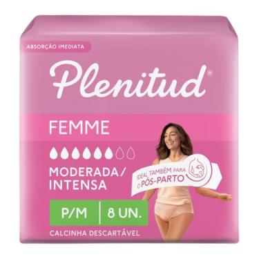 Imagem de Plenitud Roupa Íntima Active Mulher, 8 unidades - P/M
