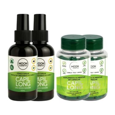 Imagem de Kit 2 Tonico Capilar Fortalecedor + Vitamina Cabelo Pele Unha Beleza M