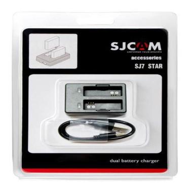 Imagem de Carregador Duplo de Bateria Câmera Sjcam Sj7 Star Original