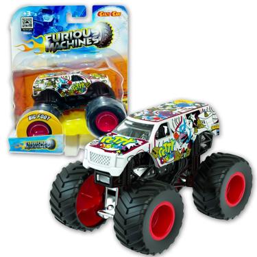 Imagem de Carrinho Furious Machine Monster Truck 1:64 Big Foot Crazy Potty Central Fm005