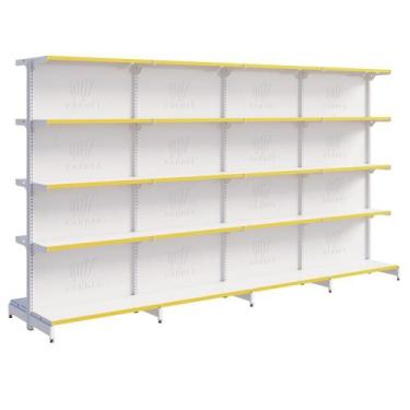 Imagem de Prateleira Gondola Fit 40 Centro 1 Inicial e 3 Continuações 1,70m Loja