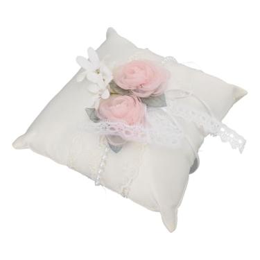 Imagem de Generic Travesseiro de Casamento, Travesseiro de Portador de Casamento Confortável Decunte de Tecido Macio Decorativo para Engajamento (5946)