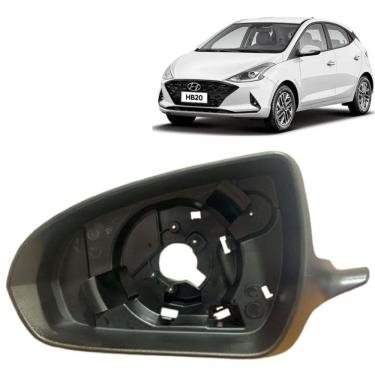 Imagem de Aro Moldura Com Furo Retrovisor Hb20 2020 A 2025 Esquerdo