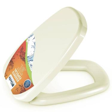 Imagem de Assento Almofadado Turim Bege Tampa Vaso Eternit Bege Claro