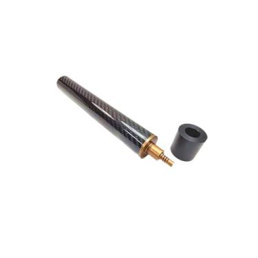Imagem de harayaa Extensão de taco de sinuca, extensão de taco de bilhar em fibra de carbono, portátil de snooker para jogos de sinuca em casa e bar, 8inch