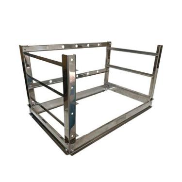 Imagem de Suporte Fixo de Bancada Churrasqueira Gourmet Aço Inox Pantheon - Pant