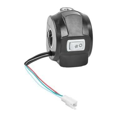 Imagem de Aymzbd Farol de Bicicleta Elétrica, Pisca, Interruptor de Buzina, Interruptor de Manopla, Unidade de Controle, Substitui Instalação Fácil para Motocicletas, Certo