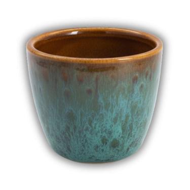 Imagem de Vaso Cerâmica Kalanchoe (06) Verde Caramelo BURGUINA