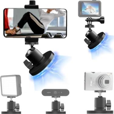 Imagem de Suporte de telefone de academia, suporte magnético para celular para carrinho de golfe, tanque de motocicletas, trator, caixa de ferramentas, mecânico, carro, caminhão, barco, empilhadeira,