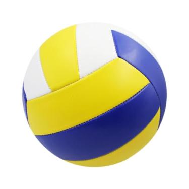 Imagem de simhoa Vôlei tamanho 5 bola oficial de vôlei de vôlei para adolescentes, Amarelo Azul Branco