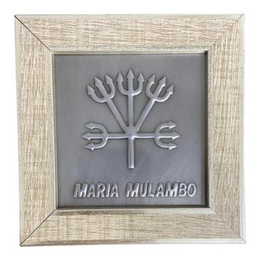 Imagem de Quadro Pomba Gira Maria Mulambo Metal - Selecione A Cor