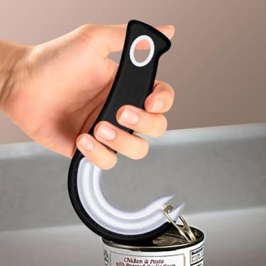 Imagem de Abridor de lata de puxar, abridor de lata com aba de puxar, ferramenta simples para levantar tampas, lata, ideal para proteger unhas e artrite