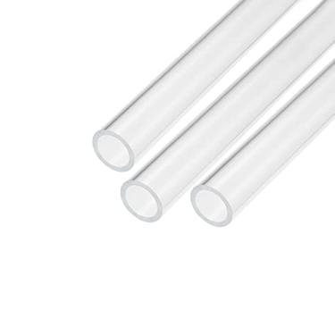 Imagem de Tubo de acrílico transparente tubo redondo rígido 3 peças 16 mm (5/20.3 cm) ID 22 mm (7/20.3 cm) OD 15.2 cm para lâmpadas e lanternas, sistema de refrigeração a água