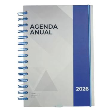 Imagem de Agenda Diária 2026 Pets, 21x14cm, 168 Folhas, Capa Dura, Espiral, Estampa Cachorrinho e Gatinho (Modelo 14)