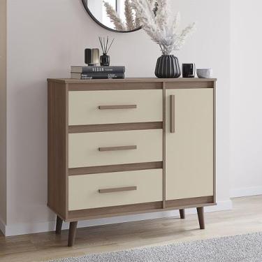 Imagem de Cômoda Sapateira Trevo 3 Gavetas 1 Porta MB1 - Doce Sonho Móveis, Sava