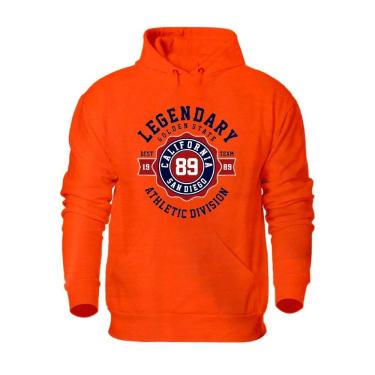 Imagem de Blusa Moletom Canguru Casaco de Frio Estampado Athletic Division 50% Algodão 50% Poliéster