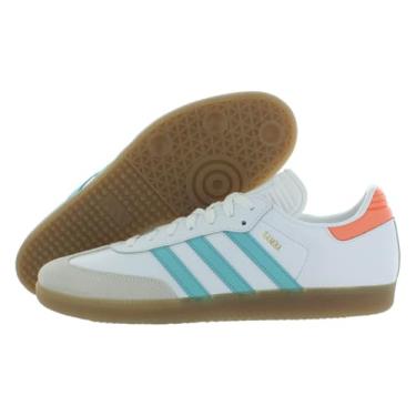 Imagem de adidas Samba unissex adulto para ambientes internos, Calçado branco/menta fácil/goma branca, 14.5 Women/13.5 Men