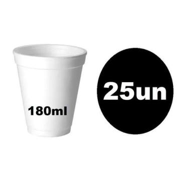 Imagem de Copo Térmico Isopor Café, Chá E Caldos 180Ml 25 Unidades - Lynx Produç