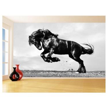 Imagem de Papel De Parede Animais Cavalo Correndo Campo 3,5M Anm356 - Você Decor