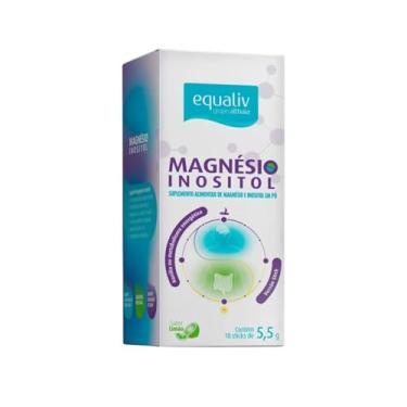 Imagem de Equaliv Magnésio Inositol em Pó – 10 Sticks de 5,5g com Sabor Limão – Suplemento para Bem-Estar, Relaxamento e Equilíbrio Diário