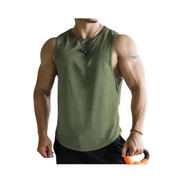 Imagem de Camisetas Sem Mangas Masculinas Secagem Rápida Respirável Em Poliéster