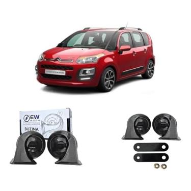Imagem de BUZINA AUTOMOTIVA CARACOL (PAR) GRAVE/AGUDO PARA C3 PICASSO 2009 >2016 - TIGER AUTO