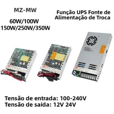 Imagem de Fonte De Alimentação Chaveada De Alta Potência UPS 60W-350W 100-240V A