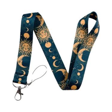 Imagem de Cordão De Pescoço Anime Fases Da Lua E Sol, Chaveiro, Porta-Crachá E P