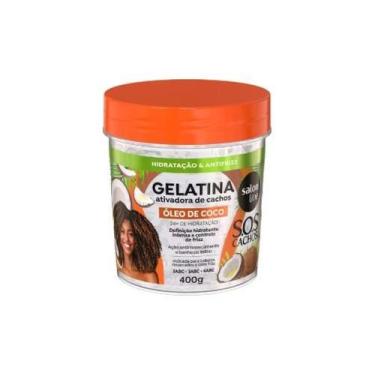 Imagem de Gelatina Ativadora de Cachos Salon Line SOS Cachos Óleo de Coco 400g
