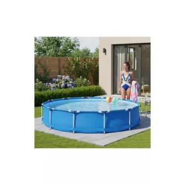 Imagem de Piscina Circular Azul 7000L: Verão Divertido e Refrescante - Congratul