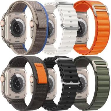 Imagem de 6 pulseiras para trilha Trail Alpine compatíveis com Apple Watch Ultra