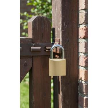 Imagem de Cadeado Latão Segurança 20mm 2 Chaves Proteção Essencial - Congratulat