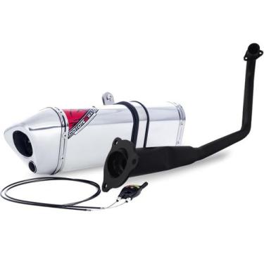 Imagem de Escape / Ponteira Coyote Modelo TRS 2 Way + Mais em Alumínio - CG 150 