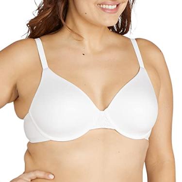 Imagem de Bali Camiseta feminina Comfort Revolution toque macio perfeito sutiã com aro Df3468, Branco, 42D