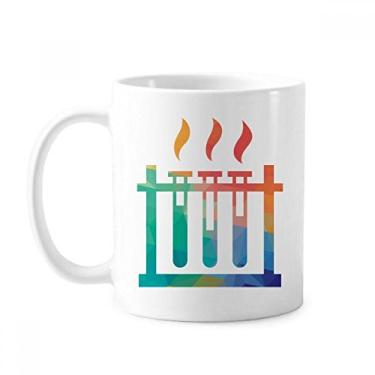 Imagem de Diferentes temperaturas tubo de ensaio química caneca cerâmica café xícara porcelana louça