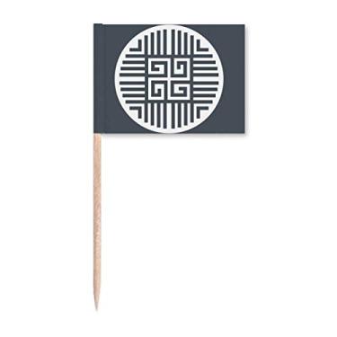 Imagem de Marcadores tradicionais com símbolo da China Four Blessings para decoração de festa