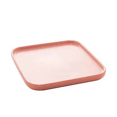 Imagem de Conjunto 3 Petisqueiras de Porcelana Quadrada Nórdica Rosa Matt 15cm x 15cm x 2cm - Wolff