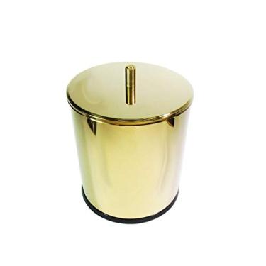 Imagem de Lixeira Dourada em Aço Inox 3L para banheiro – By Fineza