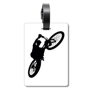 Imagem de Sports Ride Jumping Bicycle Player Mala de Bagagem Etiqueta Etiqueta de Bagagem Etiqueta Scutcheon Etiqueta