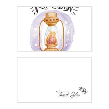 Imagem de Lanterna de celeiro colorida com estampa de desenho animado, cartão de agradecimento, papel de aniversário, agradecimento de casamento