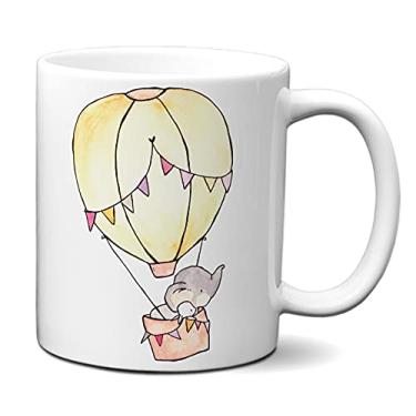 Imagem de Caneca Presente Infantil Elefante Bebê Coelho Balão Criativo